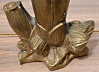 VASE w/FLORAL DECOR   BRONZE — photo 9