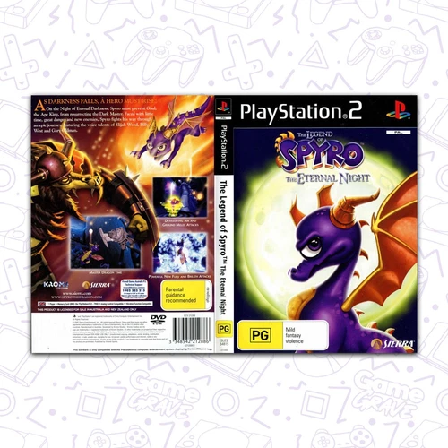 The Legend of Spyro The Eternal Night (2007) PS2 PAL AU [Insert Only] Good GG