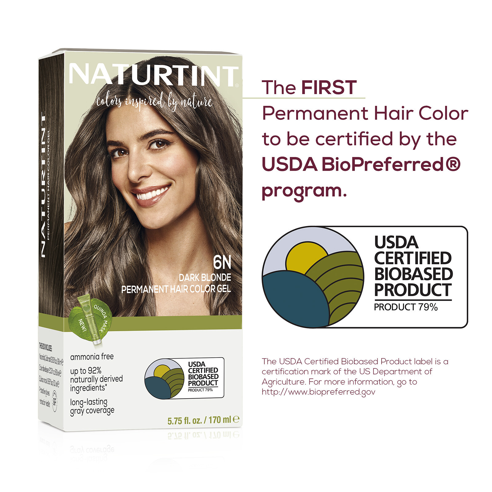 Naturtint Permanent Hair Color - 6N Dark Blonde 5.07 Fl Oz (Pack of 6)