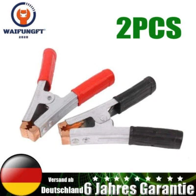 MARKENLOS 12/24V 400A Krokodilklemmen Groß Batterieklemmen Isoliert Starterkabel Klemmen