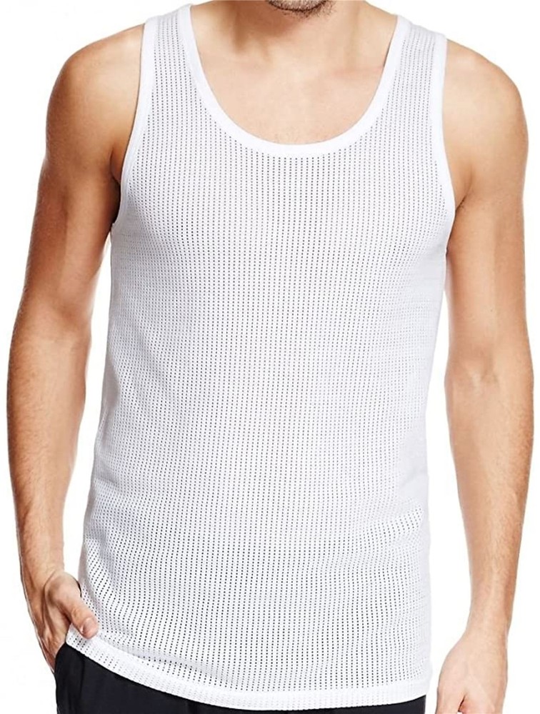 Mens Vests Mesh Vest Sport Vest Gym Vest Men Ice Square vest