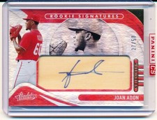 2022 PANINI ABSOLUTE BASEBALL ROOKIE SIGNATURE WOOD /50 JOAN ADON NATIONALS