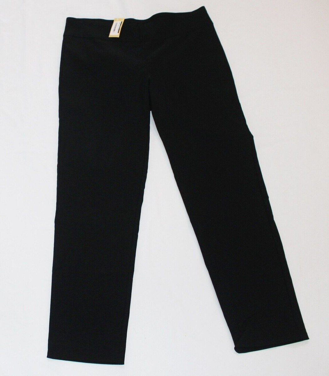 3) New PURE AMICI Casual Ankle Pants Lot Women's LARGE L Navy Blue Black  Rayon | eBay