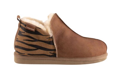 Shepherd of Sweden Damen Annie Boot Luxus Lammfell Hausschuhe - Tiger