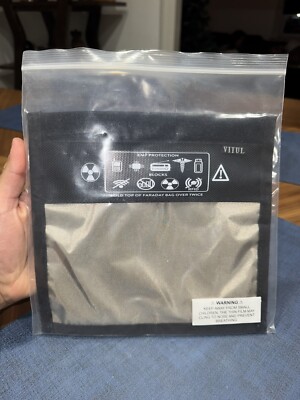 VITUL Faraday Bag RFID EMP Signal Blocking Shielding Pouch Large Size NEW