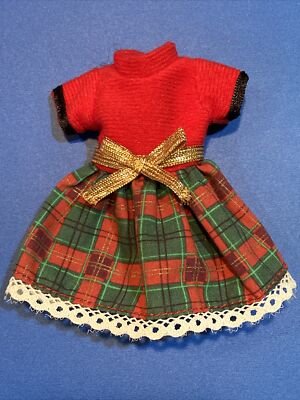 Barbie Clothes : Stacy / Janet / Whitney Holiday Dress Genuine Mattel  