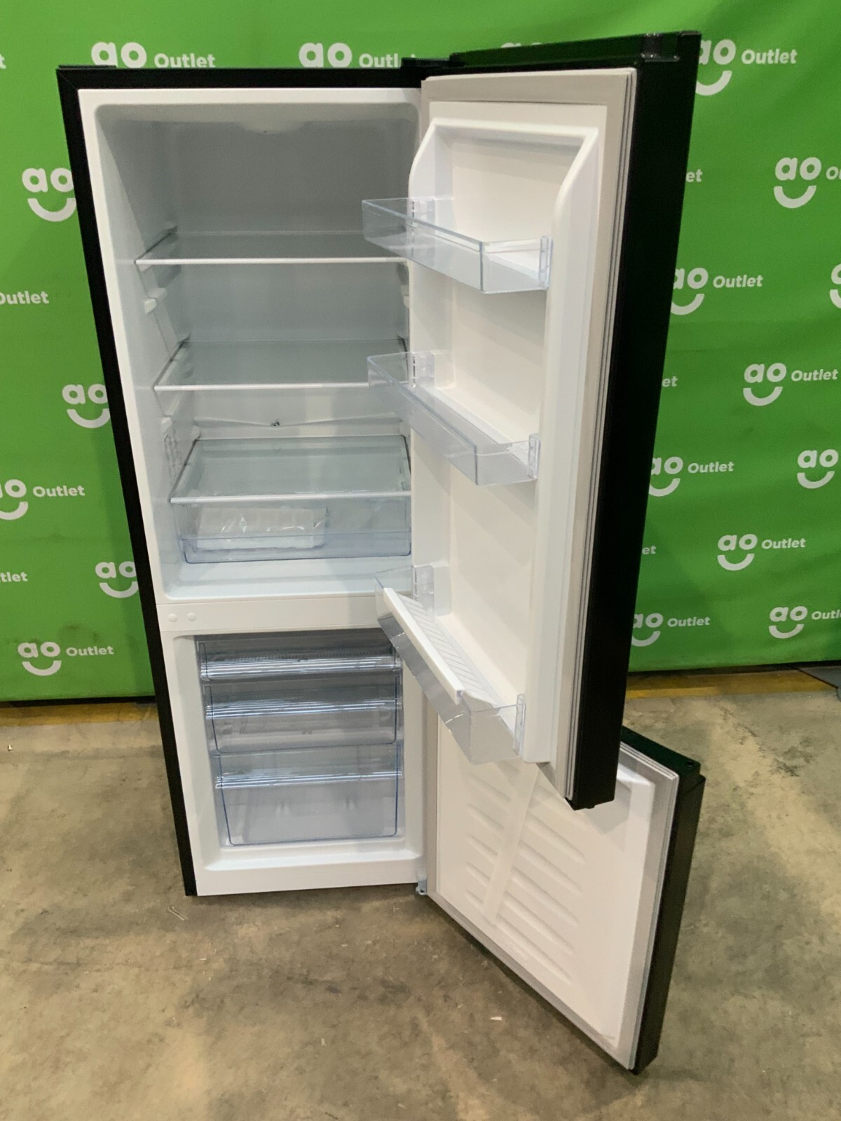 Fridgemaster Fridge Freezer Black F Rated MC50165BF 60/40 LF71161