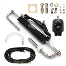 150HP Outboard Hydraulic Steering Kit, Boat Marine Steering System with Two-W...