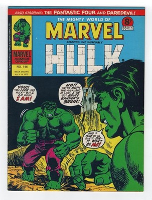 1972 MARVEL INCREDIBLE HULK #156, DAREDEVIL #42 & FANTASTIC FOUR #67 RARE KEY UK
