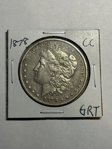 1878 CC MORGAN SILVER DOLLAR XF/AU TOUGH DATE CC