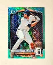 Josue Briceno 2025 1st Bowman Chrome AQUA Mojo REFRACTOR 078/125 #BCP-13 RC V6