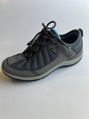 Ecco Women Hiking Shoes 5.5 Hiking Gore Tex YAK Leather Gray