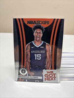 2019-20 NBA Hoops Premium Stock Brandon Clarke #4 We Got Next Insert Rookie Card