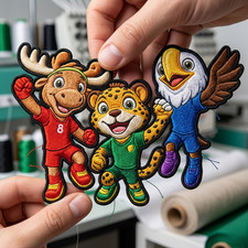 2026 Soccer Fan Character Patch World Cup Ani...