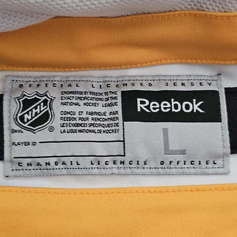 锐步Zdeno Chara波士顿棕熊队NHL曲棍球球衣白色客场成人M — 第 4/4 张图片