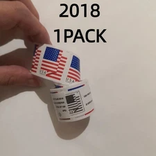 New 1 rolls of 100 USPS - Postage Free Ship!!-100 PCS-2018 -*