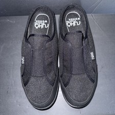 Ryka Lounge women  s 7.5 W Athletic Mules Black Slip On Comfort Sneaker Washable