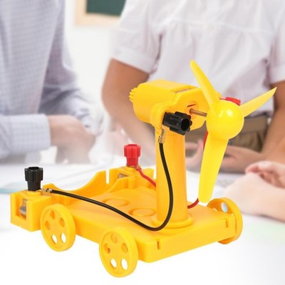 DIY Wind Power Car Toy Spielzeugwissenschaft Experiment Model Handwerksprojekte