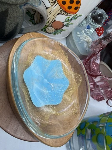 Vintage Murano Glass Starfish Trinket Dish Bowl Italy