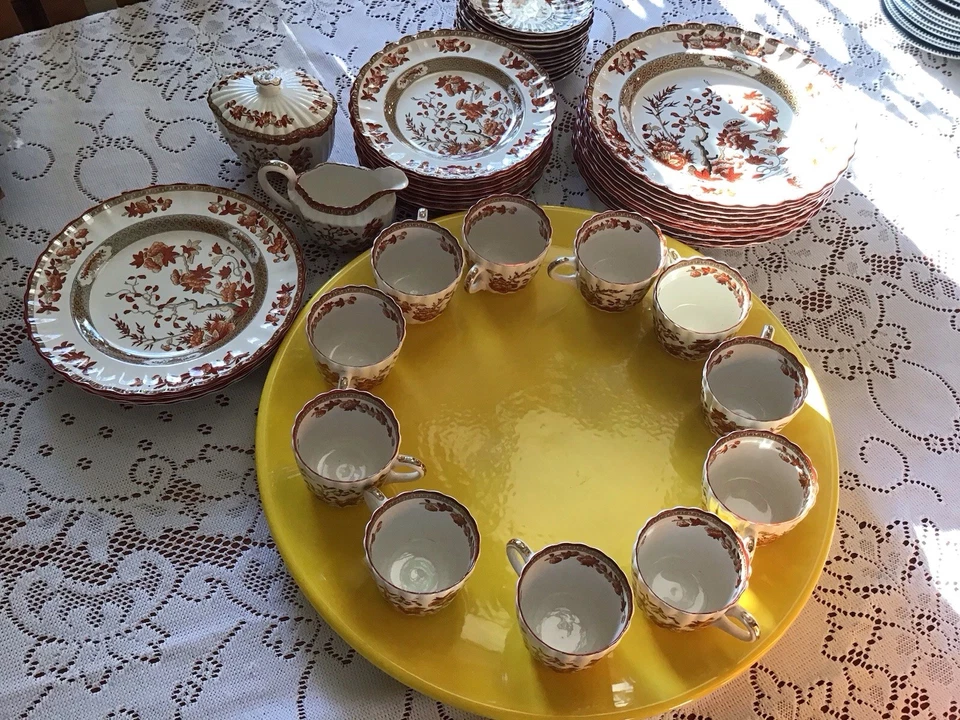 ВИНТАЖНАЯ индийская обеденная тарелка Copeland Spode Old Mark 10 дюймов круглая как новая - Изображение 3 из 4