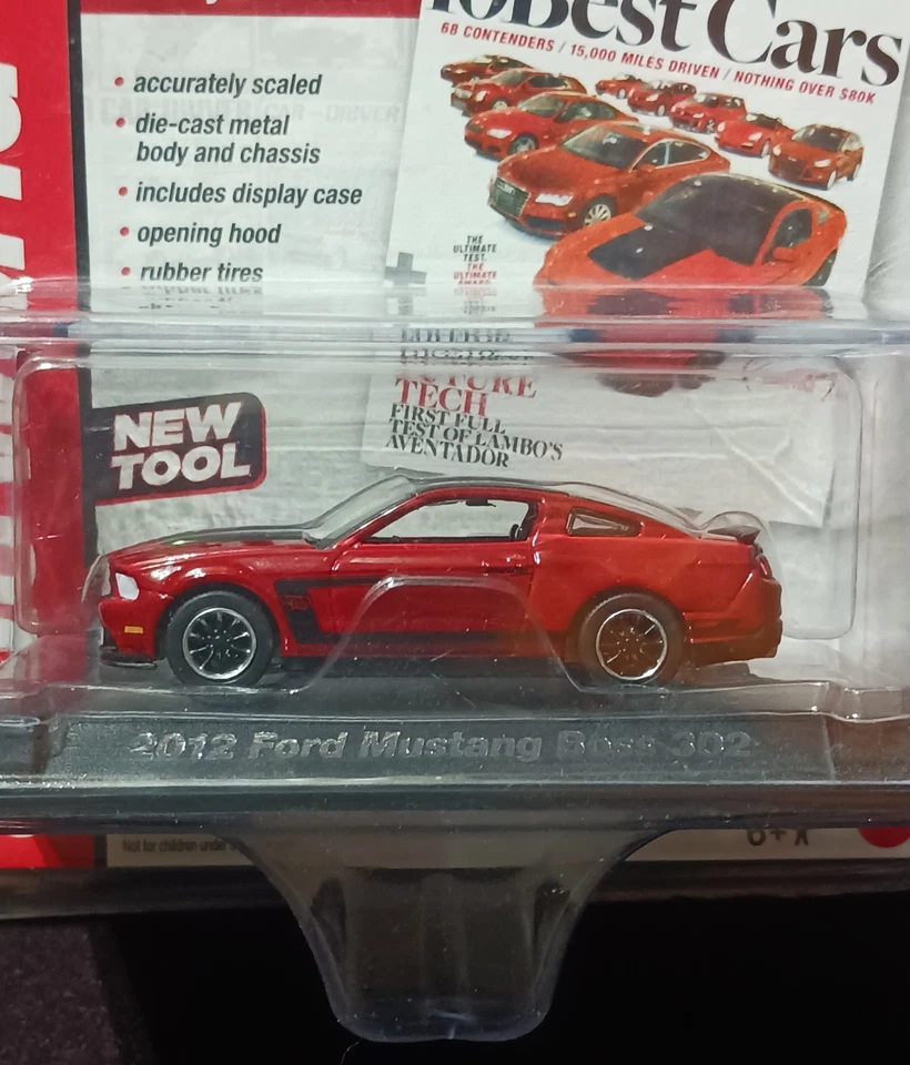 AUTO WORLD: "2012 Ford Mustang Boss 302" 1:64 NIP- 2013 - Image 2 of 4