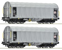 Roco H0 6600144 2-Tlg. Set: Schiebeplanenwagen, Cd Neuware