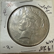 1925 Peace Dollar In XF Condition 