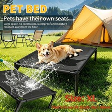 Elevated Dog Bed for Large Dog Portable Raised Dog Cot w/ Metal Frame XL NEW