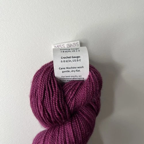 Miss Babs Wild Iris Yummy 2-Ply Fingering Yarn 100% SW Merino 400yd/115g image 4
