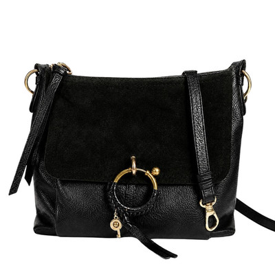 SEE BY CHLOE Joan Schultertasche Handtasche schwarz Leder Wildleder authentisch