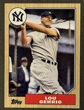 Lou Gehrig 2022 Topps #236 HOF New York Yankees