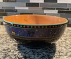 Longaberger Pottery Halloween Party Bowl Candy Trick or Treat 10” Boo Eek — photo 3