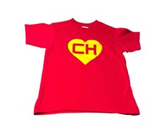 Camiseta roja XL de colección El Chapulin Colorado Chespirito CH Heart para niños