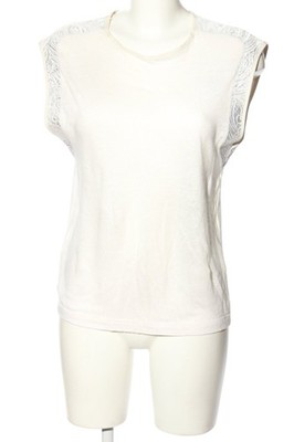 ZARA Trägertop Damen Top Gr. DE 36 wollweiß Casual-Look