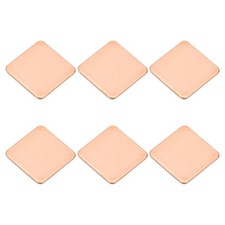 6 Pcs Heatsink Copper Pad Shim IC Chipset GPU Thermal Heatsink 15x15x0.8mm 