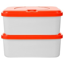 2 Pieces Travel Wipes Case Tissue Dispenser Bathroom Container Baby Refill