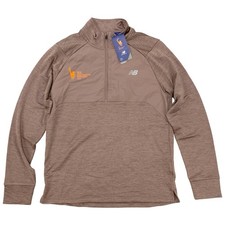 New Balance Men's 2025 NYC Marathon Heat Grid 1/2 Zip Thermal Jacket Brown