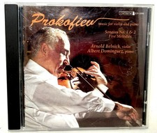 Prokofiev Music for Violin & Piano Sonatas 1 2 Arnold Belnick, Albert Dominguez