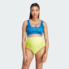 ADIDAS STELL MACARTNEY BIKINI BOTTOMS FULL MATERNITY YELLOW BEACH MED SAN