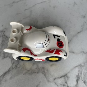 Lego Duplo Pixar Cars Shu Todoroki White Sports Car Vehicle Movie 5839 Rare C1