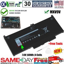   For Dell Latitude 5300 5310 2-in-1 7300 7400 60Wh 7.6V Laptop Battery MXV9V