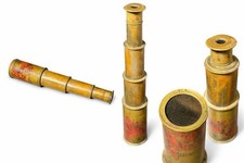 Antique Brass Collapsible Spyglass Telescope Vintage Nautical Maritime Decor