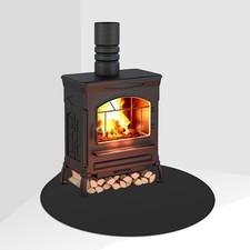 Kaminbodenplatte Halbrund 100x100cm Feuerfeste Matte Kaminofen Bodenschutz