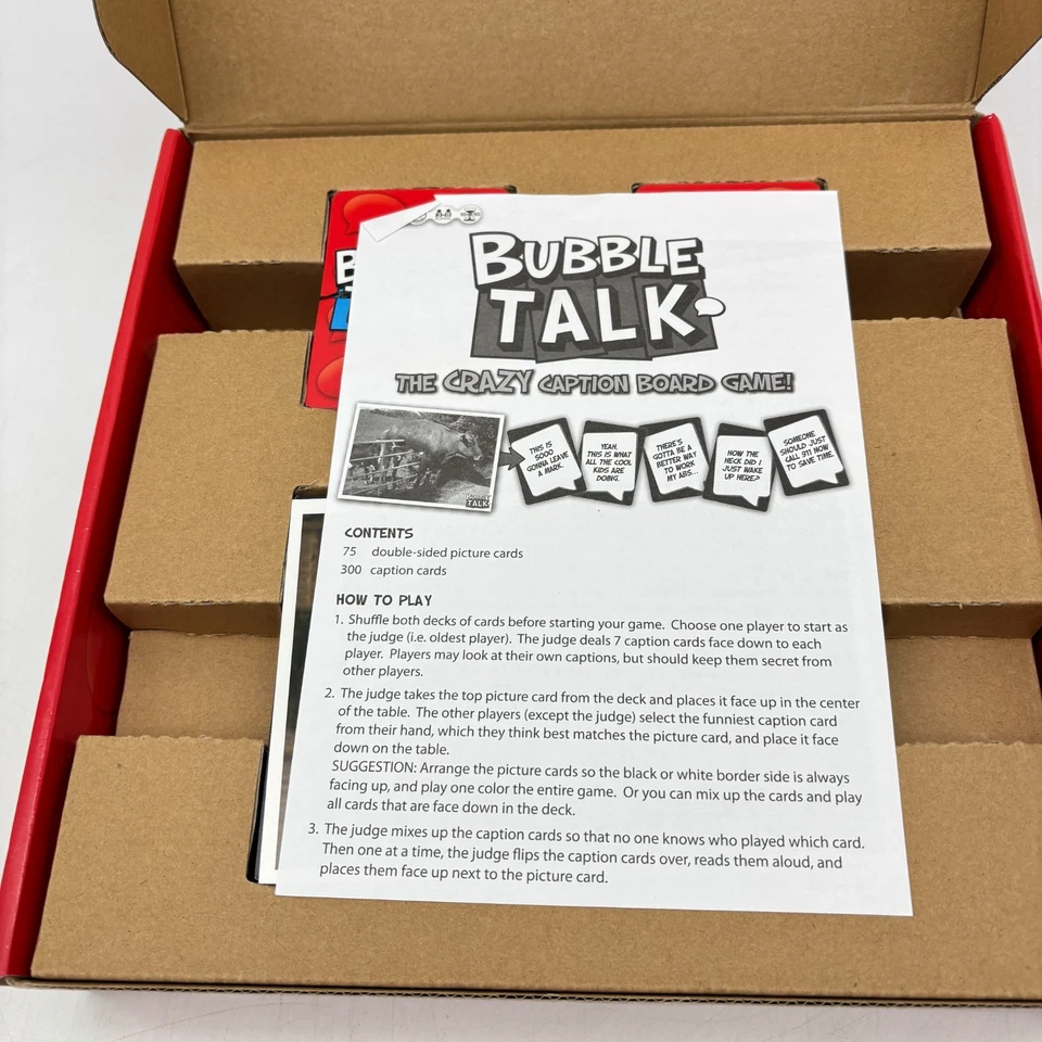 Bubble Talk COMPLETE Techno Source 2011 Funny Picture Caption Party Game - Image 3 of 4