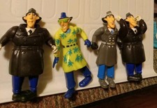 4x VTG 1991 Inspector Gadget Burger King Action FIGURES 1990s 90S KIDS TOYS LOT