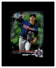2017 Bowman Chrome Mini Prospects Black Shimmer Refractor Felix Jorge /100