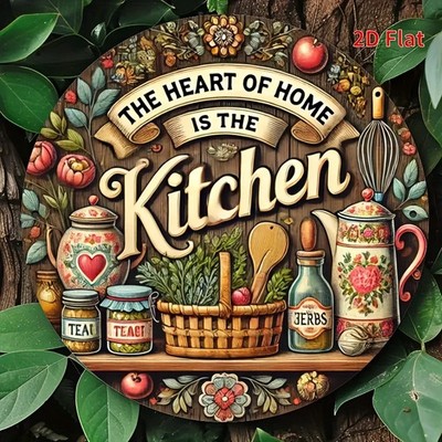 1pc-2D flat printing, ''The Kitchen is the Heart of the Home