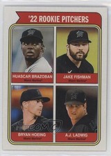 2023 Heritage Topps Rookie Stars SP AJ Ladwig Jake Fishman Bryan Hoeing #492 2g8