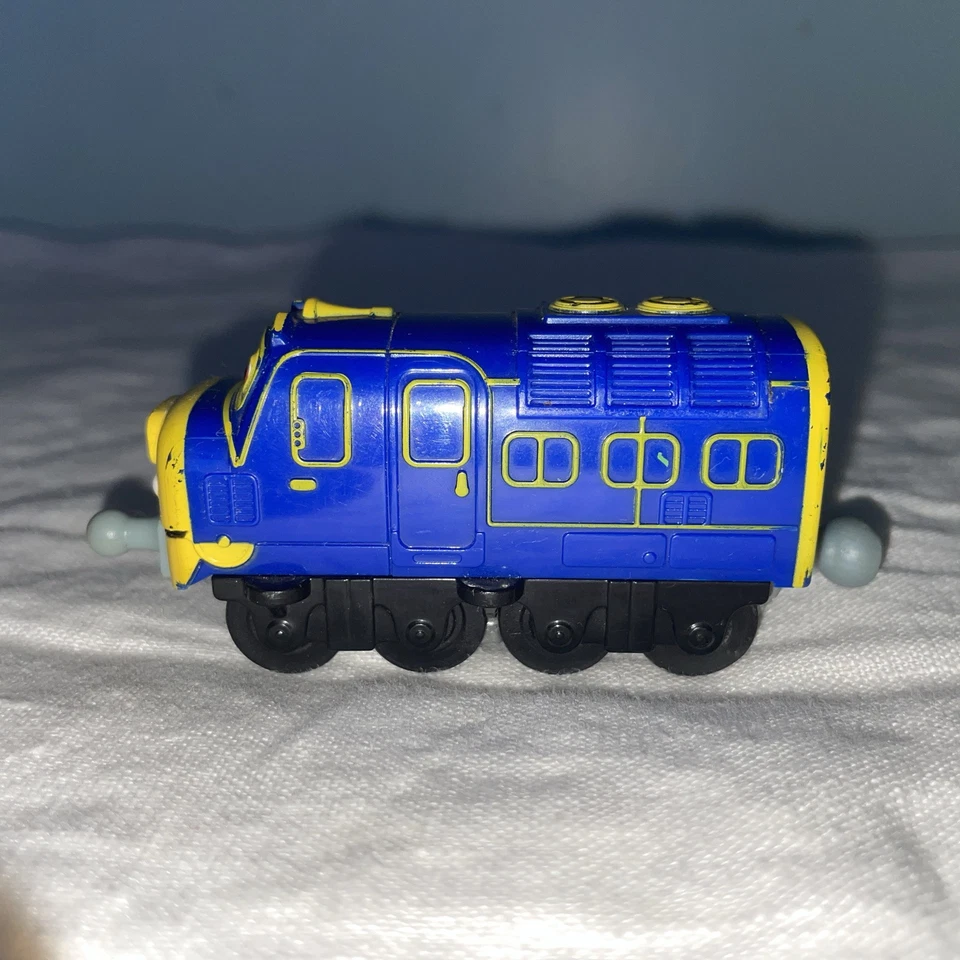 Tren de plástico Chuggington TOMY Trackmaster Plarail Brewster azul amarillo Foto 3 de 4