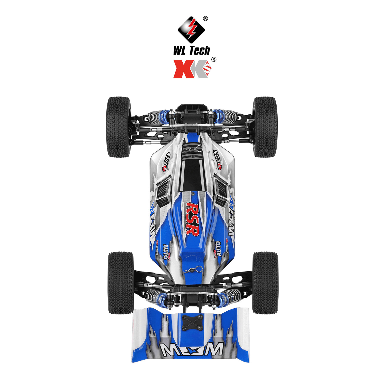 WLtoys 144011 1/14 Fast RC Car,Max 43 MPH Off-Road Remote Control Car with Light